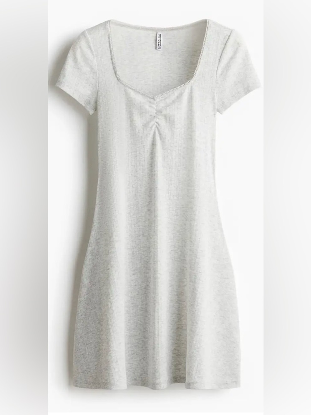 H&M Light Heather Gray Short Sleeve Sleep Chemise